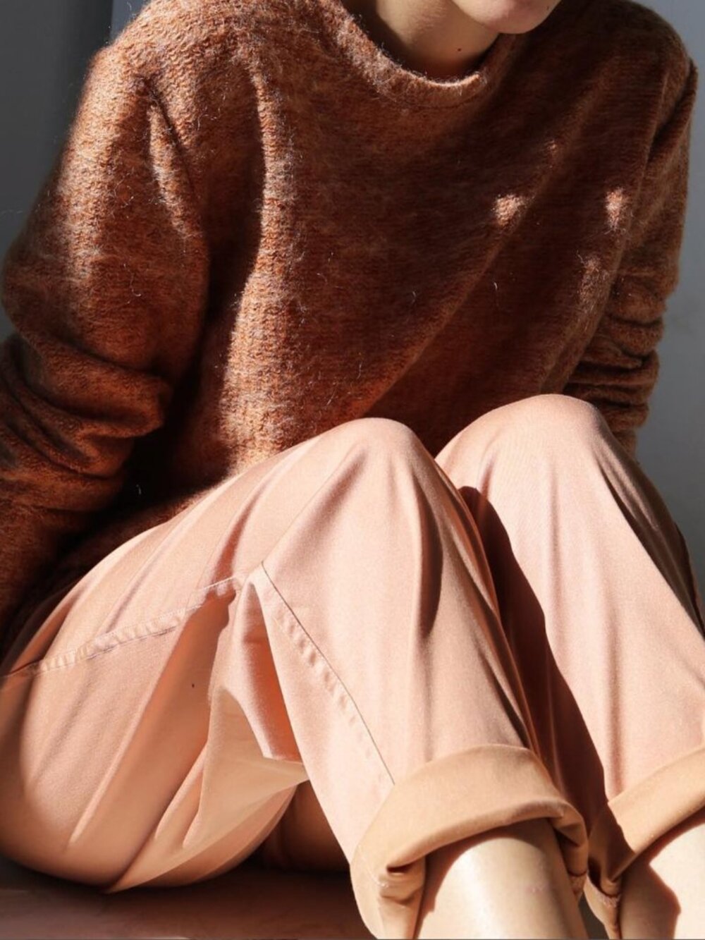 Hackwith Design House Easy Tapered Pant in Peach
